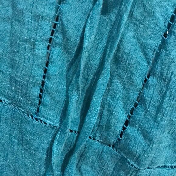Simply Irresistible Teal Boho Blouse - Size Medium - Picture 5 of 8